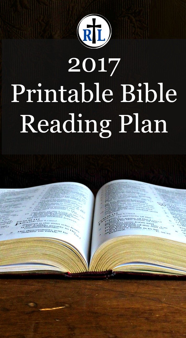2017 Bible Reading Plan. Click through for a Printable Check-Off Sheet.